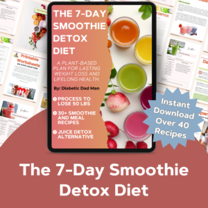 Close Up of the smoothie detox diet on an ipad